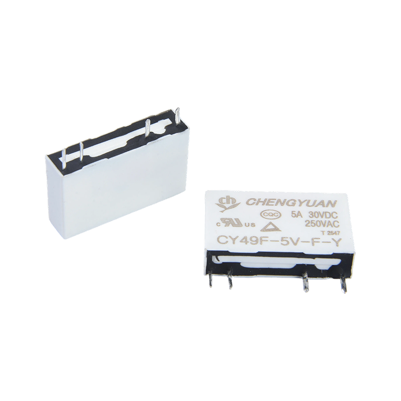 CY49F relé, tenké výkonové relé, 49F relé, signální relé, 4PIN PCB 5A 0,12W malé relé.